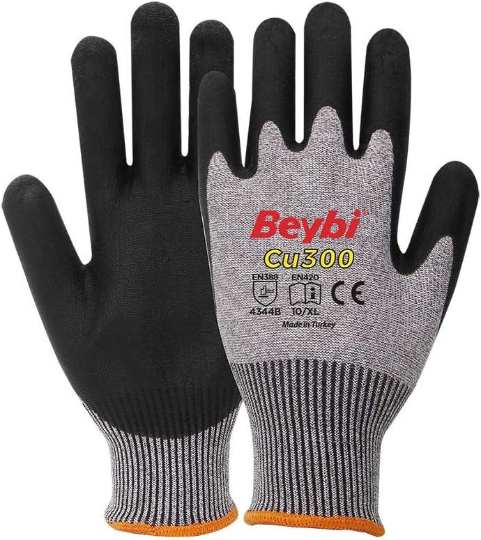 Beybi Cu300 Poliüretan Kaplı Kesilmeye Dirençli Eldiven 10