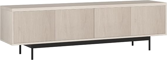 Henn&Hart 70" TV Stand for TVs up to 75", Beech White