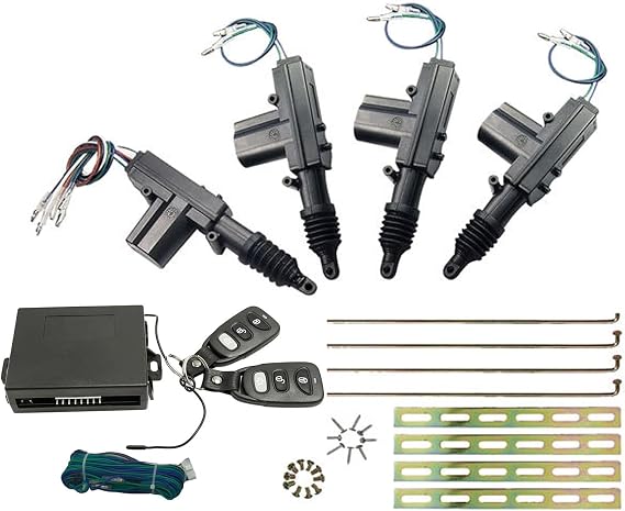 Universal Keyless Entry Car Kit, 4pcs Door Lock Actuator, Compatible with Car, Truck, SUV
