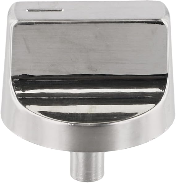 Oven Range Cooktop Control Knob Replacement, Compatible with W11517334, W11122869, W11366438, W11117415, Silver Aluminum Appliance Part for Precise
