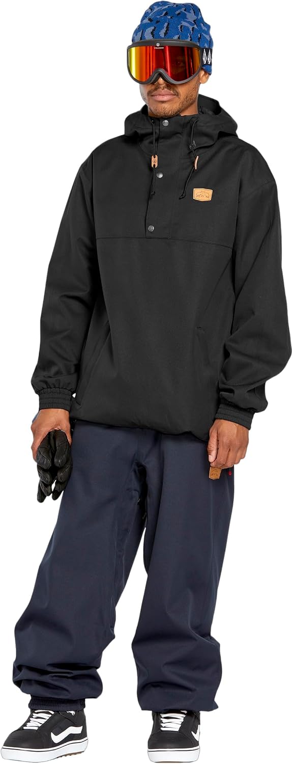 Volcom Mens Arthur Longo 20k Pullover Anarok Hooded Snowboard Jacket