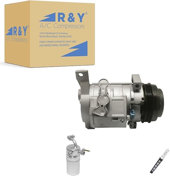 RYC Automotive Air Conditioning Compressor and Clutch Kit KT D052-02 (Fits Chevrolet Avalanche 1500 5.3L 2002-2005; Fits Chevrolet Silverado 1500 5.3L 2002-2006; GMC Sierra 4.3L, 4.8L, 5.8L 1500 2002)