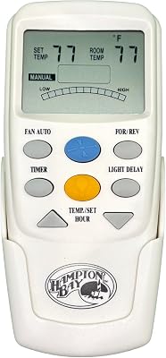 Hampton Bay CHQ7096T Remote Control with Yellow Light Button by MFP