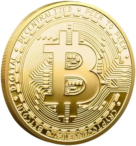 Bitcoin Souvenir, Gold Bitcoin Token, Bitcoin (Bitcoin, 1)