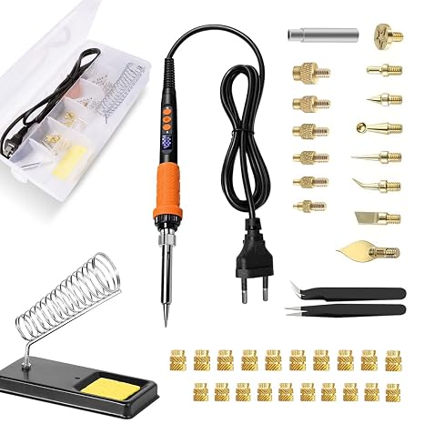 Threaded Insert Soldering Iron Kit for 3D Print, Heat Set Insert