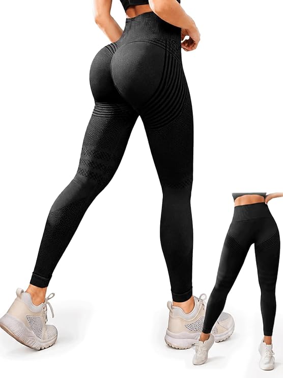 3D Compression Leggings Women, High Waist Anti Cellulite Leggings, Workout Bum Scrunch Butt Lift Leggings, Gym Trousers Womens