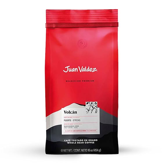 Juan Valdez Volcan Whole Bean Coffee, Dark Roast, 16 oz