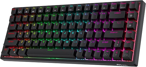 RK ROYAL KLUDGE RK84 Wireless 75% Hot Swappable Mechanical Keyboard Gaming