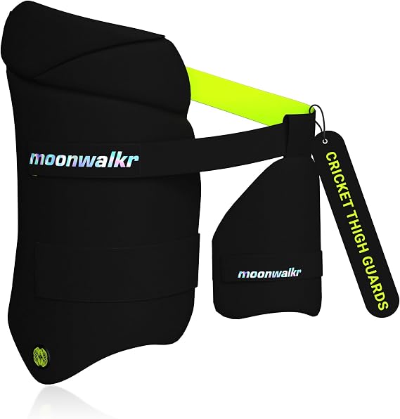 moonwalkr Thigh Guard 2.0 Cricket Batsman Black