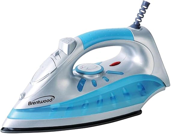Brentwood Non-Stick Steam Iron, Silver