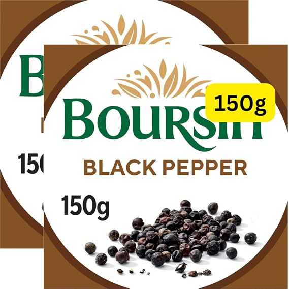 Black Pepper Soft French Cheese 150g Boursins (2x150g)