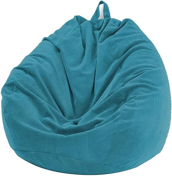 Chickwin Bean Bag Corduroy without Filling, Gaming Bean Bags Chair for Adult Kids, Highback Comfortable Indoor Outdoor Living Room Large Beanbag Seat