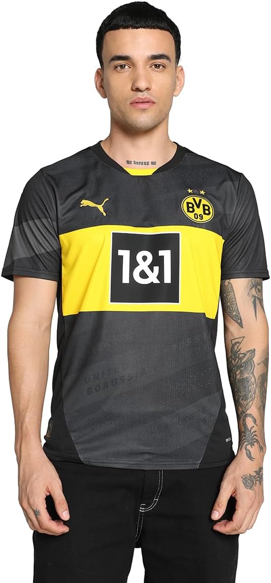 Borussia Dortmund Away Erkek Siyah Futbol Forma 77495602
