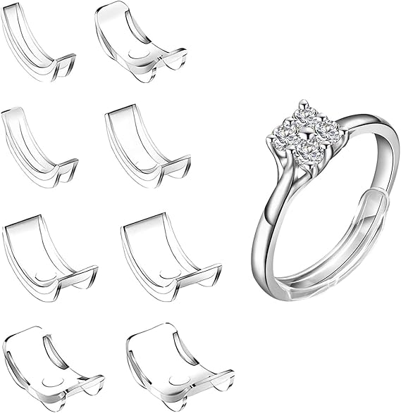 LICQIC Ring Size Adjuster for Loose Rings, Design C, 8 Pcs