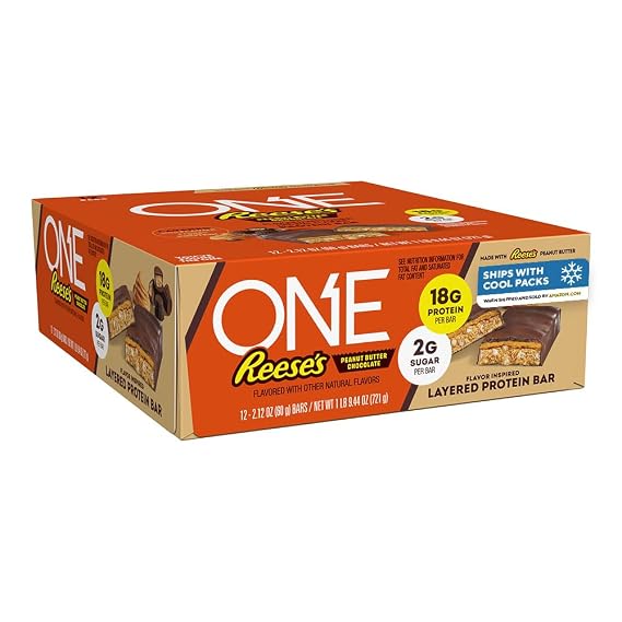 ONE Reese's Peanut Butter Chocolate Protein Bars, 18g Protein, 12 ct