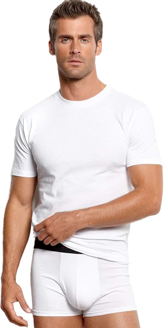 Stafford 2-pk. Heavyweight Cotton Crewneck T-Shirts (White, XX-Large)