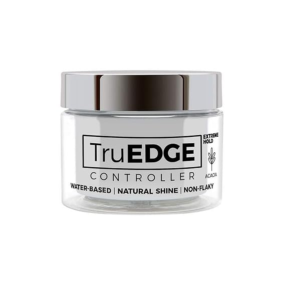 Tyche TruEDGE Controller Extreme Hold Water-Based Pomade - Ntaural Shine & Non-Flaky Scented Edge Control - Perfect for Hair-Braiding (Acacia)