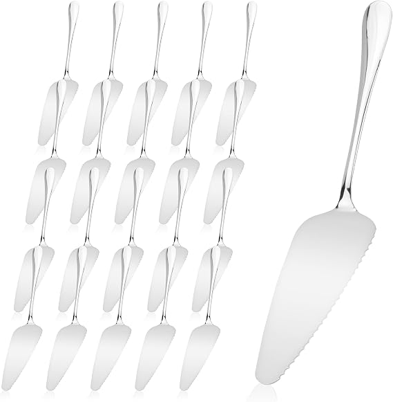20 Stainless Steel Pcs Pie Server Cake Servers
