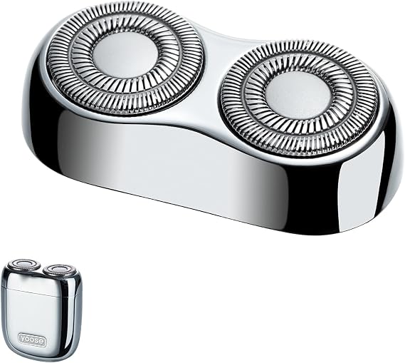 yoose MINISeries Replacement Blade - Non-irritating, Ultra-Sharp, Durable, Floating Design, Skin Friendly, 100% Waterproof,Magnetic Attachment, Silver