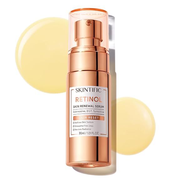 SKINTIFIC Retinol Skin Renewal Serum with 0.1% Retinol & Zinc PCA, 30ml