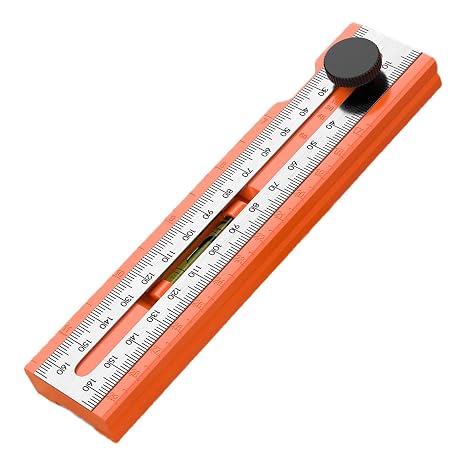 Foldable Depth Measuring Ruler Woodworking Multi Angled Marking Ruler with Adjustable Positioning Scribing Protractor Marking Gauge Tool