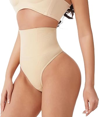Thong Shapewear for Women Tummy Control Underwear Butt Lifter Panties Seamless Body Shaper