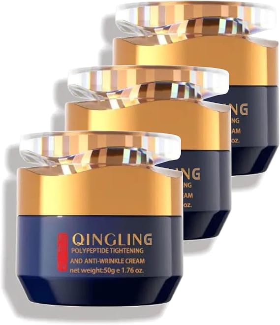 Qingling Crema Para Arrugas, Qingling Wrinkle Removal Cream, Qingling Face Cream, Qingling Polypeptide Tightening and Anti-Wrinkle Cream, Qingling Wrinkle Remover Cream, Reduce Fine Line (150ML)