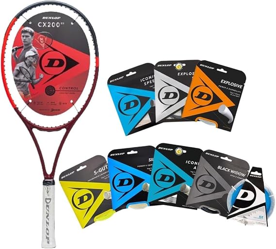 Dunlop Sports CX200 OS 16X19 Tennis Racket - Strung with Dunlop String in Your Choice of Color and Tension