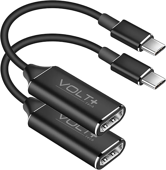 PRO HDMI 8K/4k [2Pack] Adapter Compatible with Honor 90 GT USB Type-C/Thunderbolt 3/4 Converter Smart Full Digital 4320p @60Hz Display