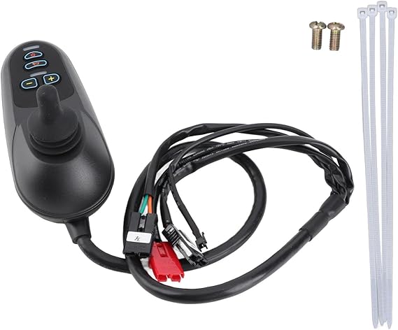 Electric Wheelchair Joystick Controller, Brushed Motor Separate Type Wheelchair Controller with Brake Function, DC24V 45A, Compatible with Most Electric Wheelchairs for Smooth Spee