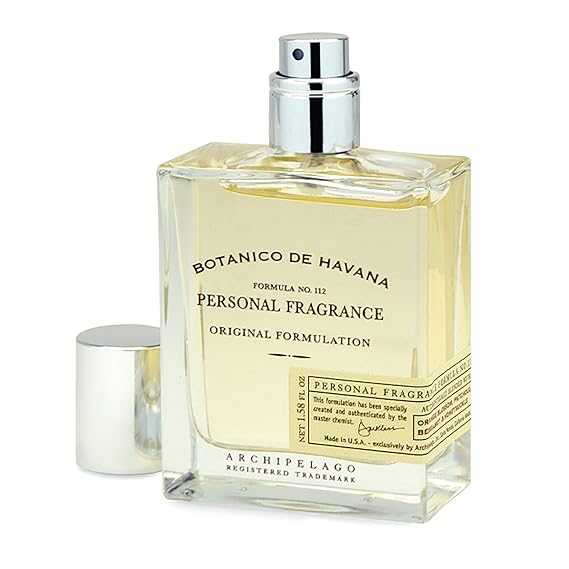 Archipelago Botanicals Botanico de Havana Eau de Toilette Spray, 1.58 fl oz | Long-lasting Personal Fragrance for Everyday Use, Scent Notes of Bergamot, Orange Peel & Honeysuckle