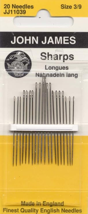 Sharps Hand Needles-Size 3/9 20/Pkg