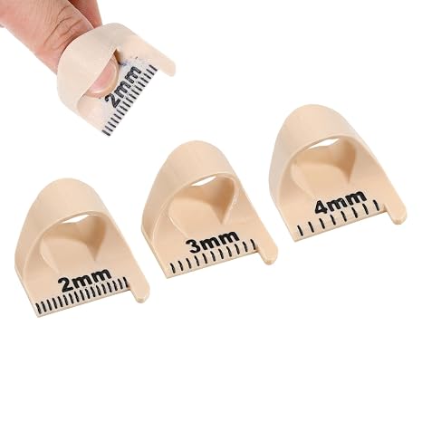 3PCS Edge Stitch Lock and Sewing Gauge, 2/3/4mm Edge Sewing Lockranding Tool, Seam Guide Ruler for Even Stitches, DIY Sewing Machine Kit Also Suitable for Machine Sewing