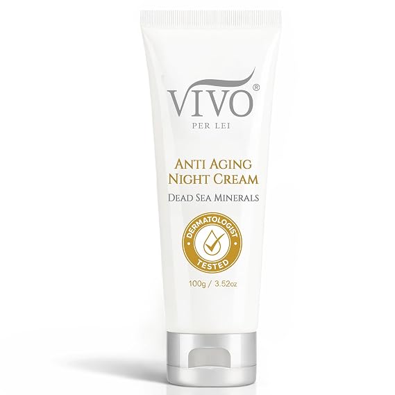 Vivo Per Lei Dead Sea Night Cream - Hydrating & Moisturizing - 3.52 Oz