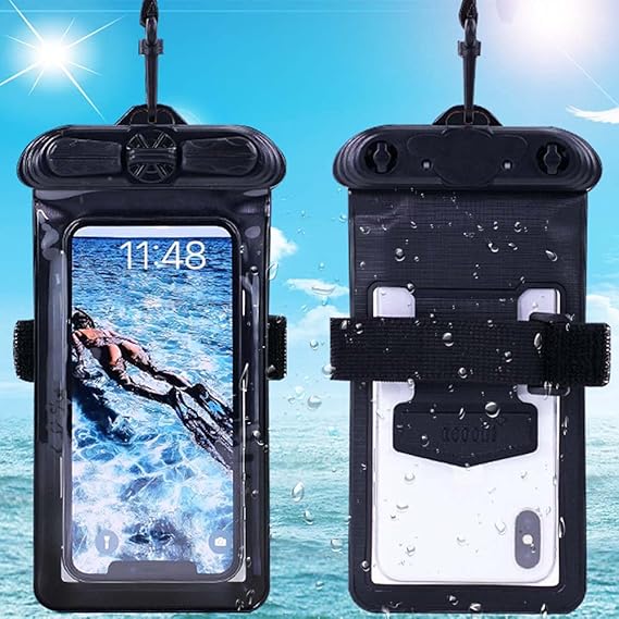 Case Cover, Compatible with vivo NEX 3S Black Waterproof Pouch Dry Bag (Not Screen Protector Film)
