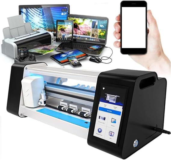 Intelligent Screen Protector Film Cutter with 5.5" Touch Screen, Mobile Phone Film Cutting Machine, 15S Fast and Precise Cutting, Support DIY Back Film