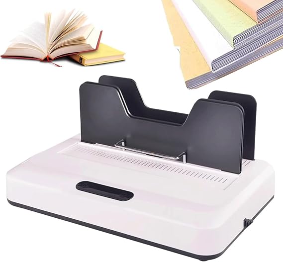 Electric Hot Melt Binding Machine Mini A4 Thermal Binding Machine with Cool Slot Hot Melt Book Binder 60mm Max Binding Width 3 Gears Adjustment Fast Binding for Photo Album Do