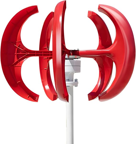 1000W 12V/24V Wind Turbine Generator, 5-Blade Latern Wind Turbines Generator Kit, Portable Wind Power Generator for Home Industrial Use, Electromagnetic Electricity Producer Equipment