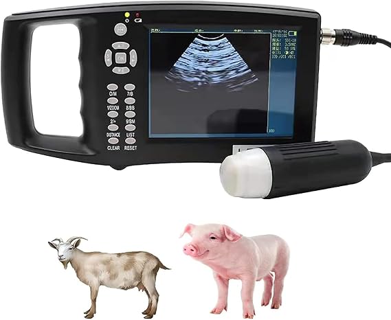 Veterinary Ultrasonic Scanner Kit, Portable Ultrasonic Scanner Veterinary, Multi-Function Veterinary Ultrasonic Machine, B-Ultrasonic Scanner For Farm Animals Pig Goat Cow Pregnancy