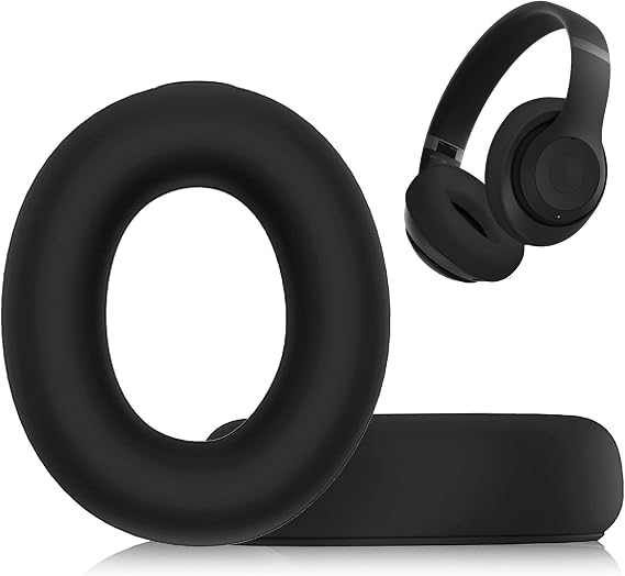 Adhiper Sweat Ear Covers for Beats Studio Pro Headphones Accessories, Black | Soft Silicone Cover, Washable & Sweat-Proof, Ideal for Gym, Travel, Work & Daily Headphone Protection, Easy to Install