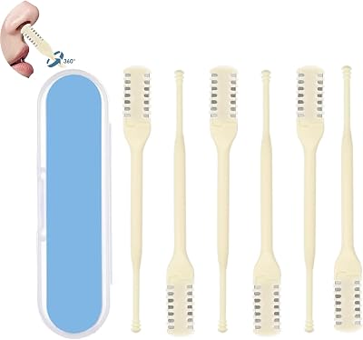 Nose Hair Trimmer for Women Men,2-in-1 Nasal Hair Cutter,2025 Upgrade Nose Hair Removal,360° Nostril Scissors Hair Remover Tool（6PCS