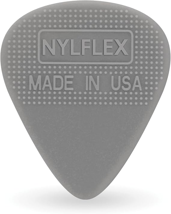 D'Addario Nylflex Guitar Picks - Nylon Guitar Picks with Grip - Great for Vintage Electric Sounds and Acoustic Strumming - 10 pack, Light (.50mm)