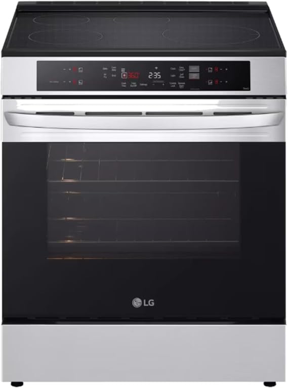 6.3 cu. ft. Smart 4 Element Induction Slide-in Range with Convection, Air Fry and EasyClean, PrintProof Stainless Steel