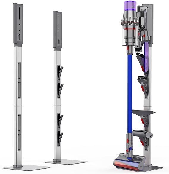 Vacuum Stand for Dyson V15 V12 V11 V10 V8 V7 V6 G5 with Accessory Storage