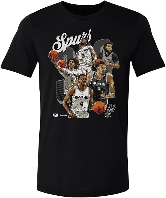 500 LEVEL San Antonio Spurs 2026 Playoffs Starting 5 Shirt