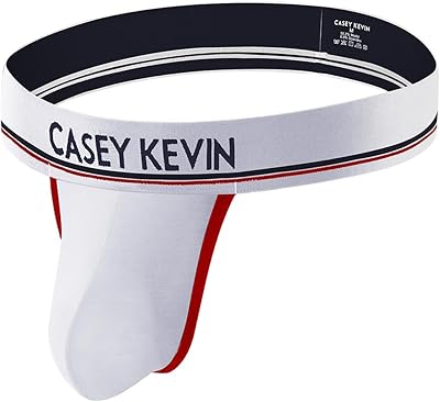 Casey Kevin Mens Jockstrap Sexy Thong Underwear Pouch Jock Strap Breathable Athletic Supporter