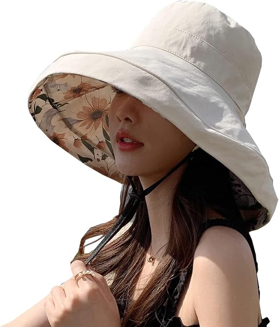 FaroDor Women's Reversible Bucket Hat UV Protection Packable Travel Cap Wide Brim Sun Hats 2026