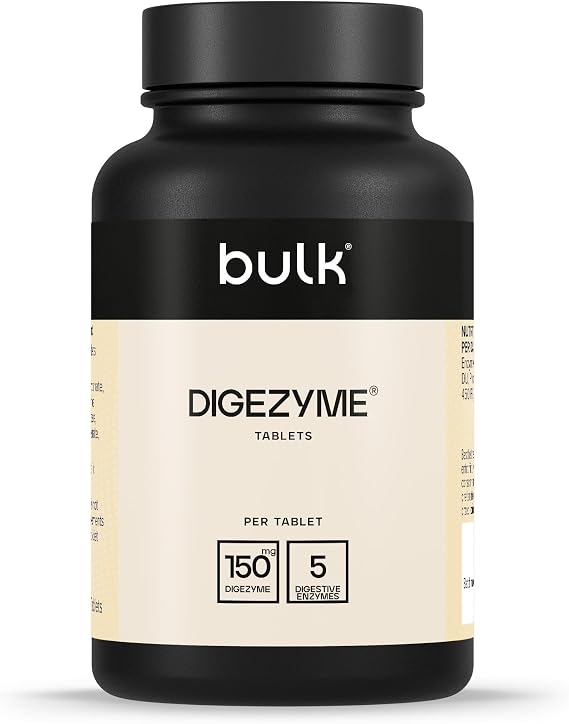 Bulk Pure Dige Zyme Tablets, 150 mg, Pack of 90 | Digestive Enzymes