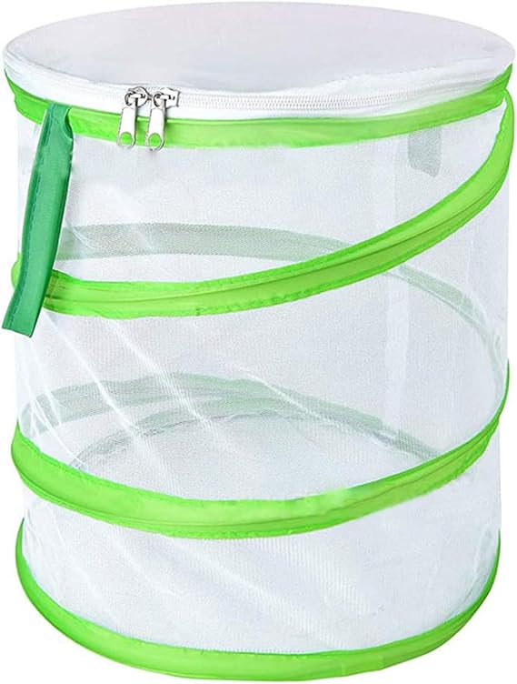 JEKUGOT Bug Catcher, Collapsible Butterfly Net, Mini Reproduction Nets for Caterpillars to Butterflies, Bug Catcher for Kids Insect Catching and Science Practice Observation