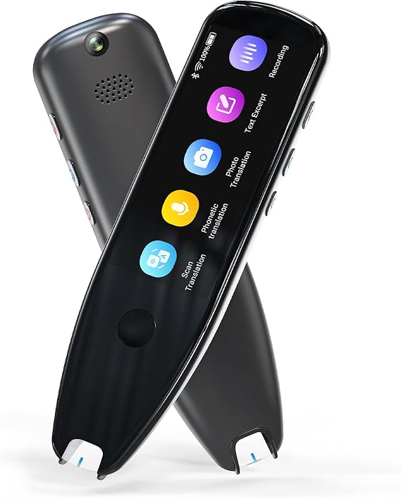 Vormor OCR Pen Scanner and Reader With LCD Touchscreen - 112 Language Digital Smartpen, Voice Language Translator Device, Speech and Scan to Translate